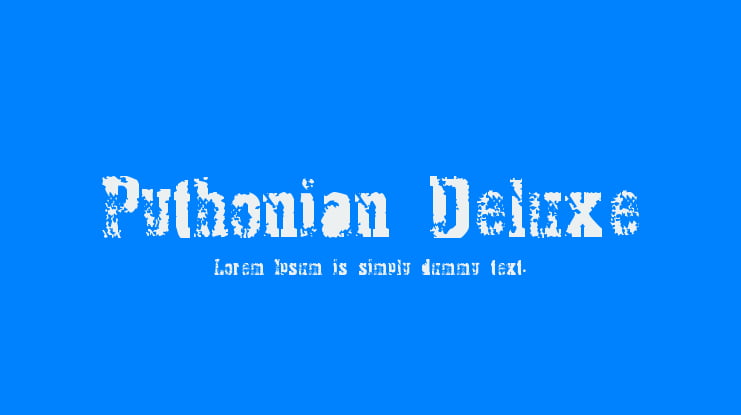 Pythonian Deluxe Font Family