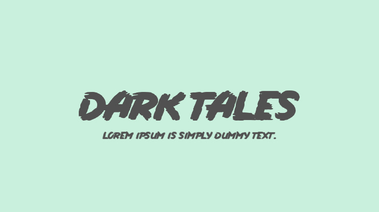 Dark Tales Font