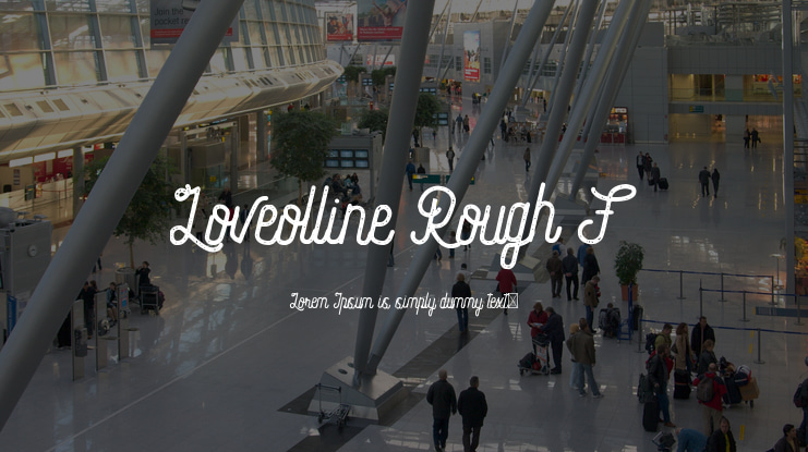 Loveolline Rough F Font