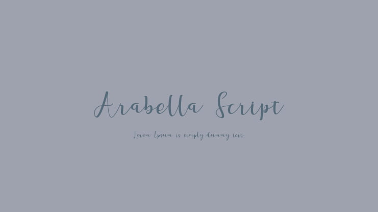 Arabella Script Font
