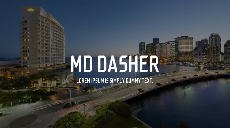 MD Dasher Font