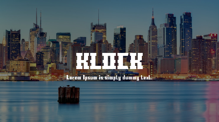 KLOCK Font