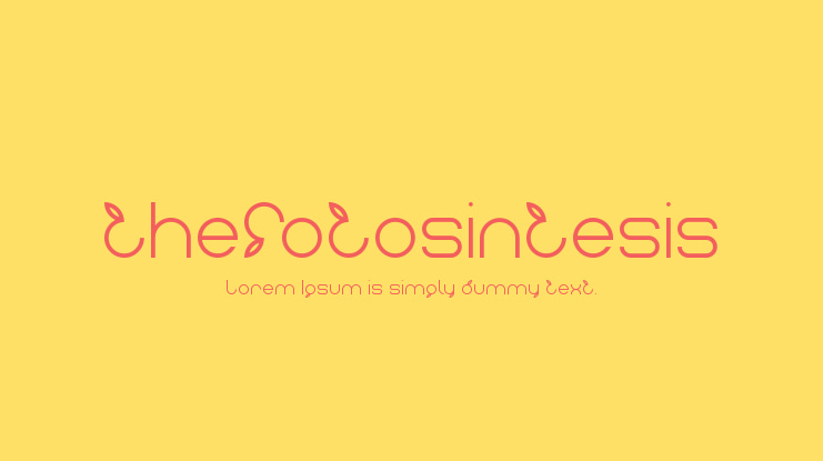 thefotosintesis Font Family