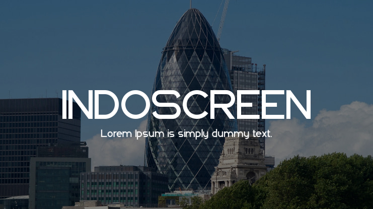 INDOSCREEN Font