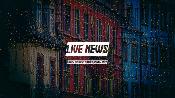 Live News Font