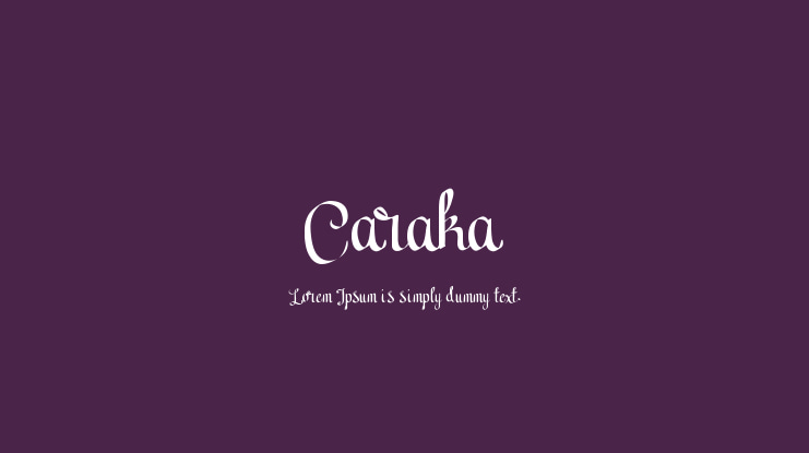 Caraka Font