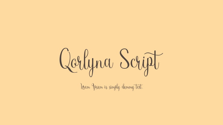 Qorlyna Script Font
