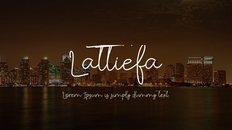 Lattiefa Font