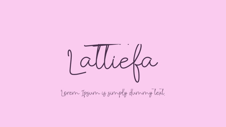 Lattiefa Font