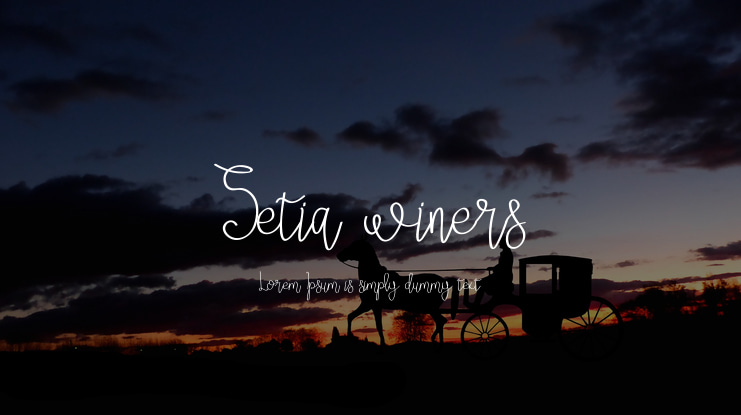 Setia winers Font