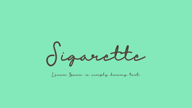 Sigarette Font