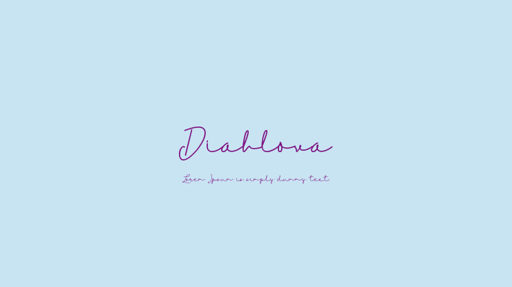 Diahlova Font Family