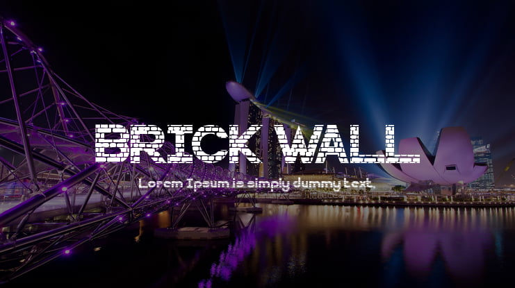 BRICK WALL Font