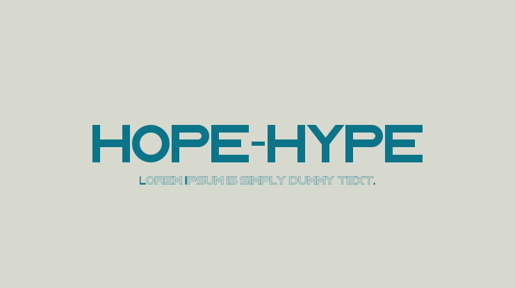 HOPE-HYPE Font