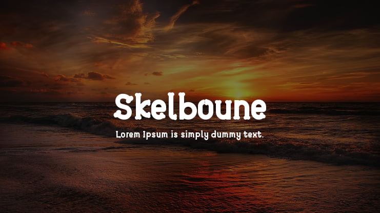 Skelboune Font