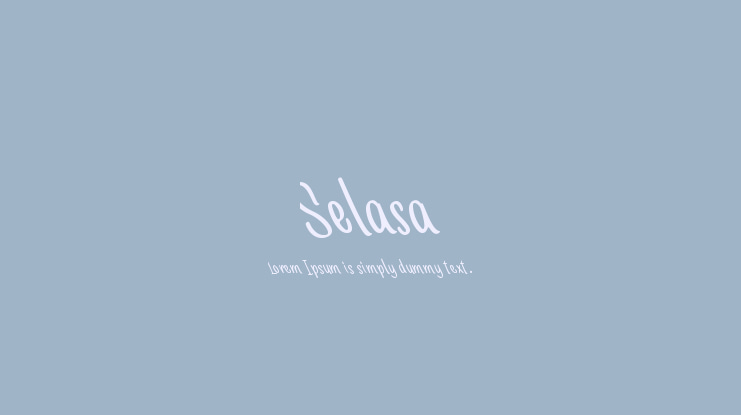 Selasa Font