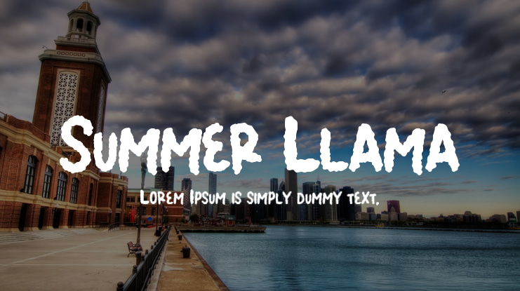 Summer Llama Font