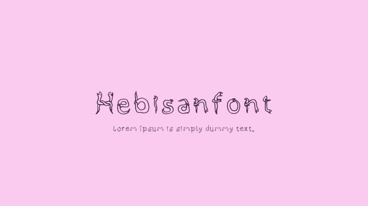 Hebisanfont Font