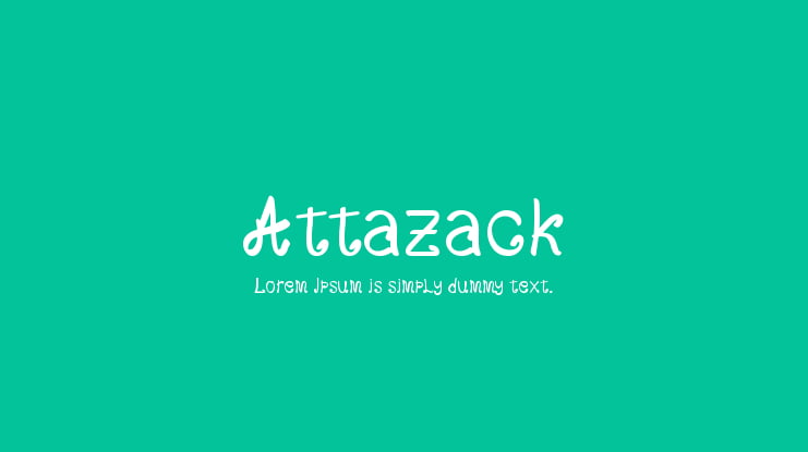 Attazack Font