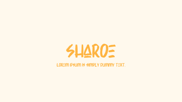 Sharoe Font