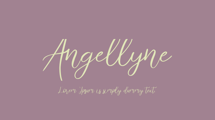 Angellyne Font