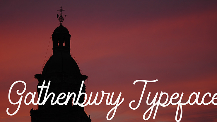 Gathenbury Typeface Font