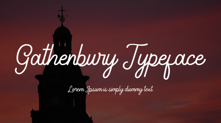 Gathenbury Typeface Font