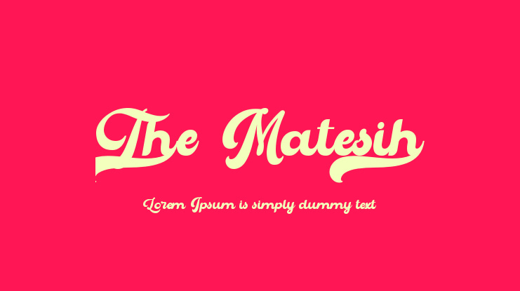 The Matesih Font