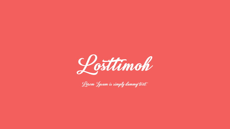 Losttimoh Font