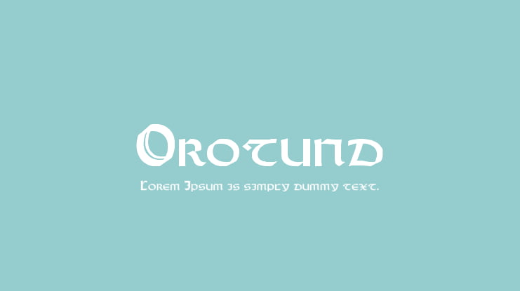 Orotund Font Family