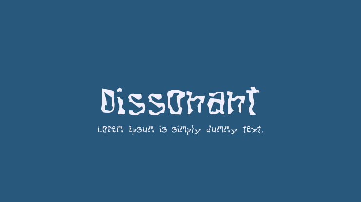 Dissonant Font