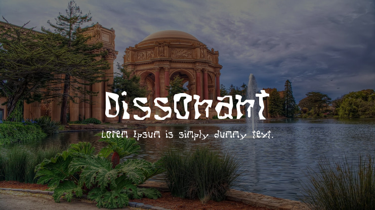 Dissonant Font