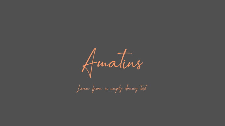 Amatins Font
