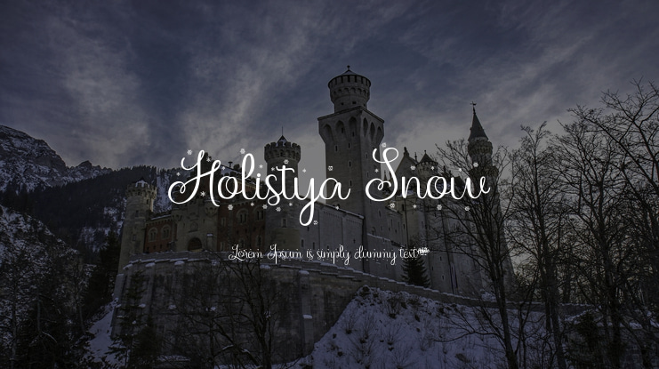 Holistya Snow Font