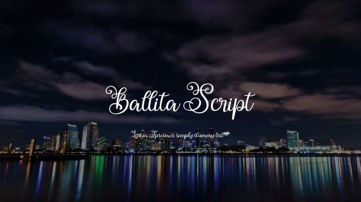 Ballita Script Font