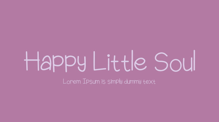 Happy Little Soul Font