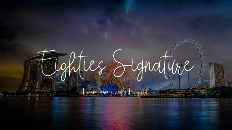 Eighties Signature Font