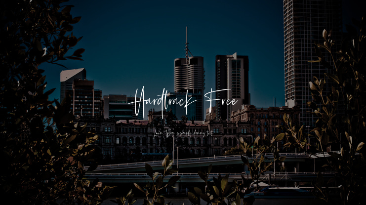 Hardtrack Free Font