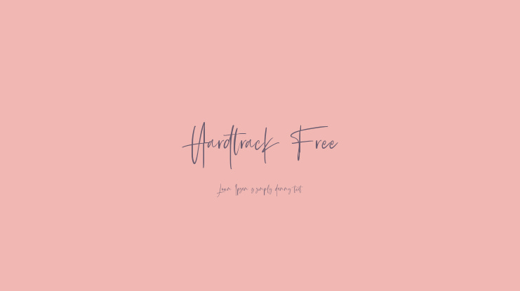 Hardtrack Free Font