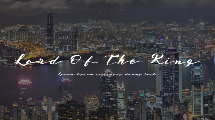 Lord Of The King Font
