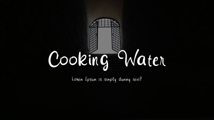 Cooking Water Font