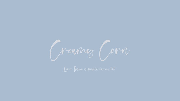 Creamy Corn Font