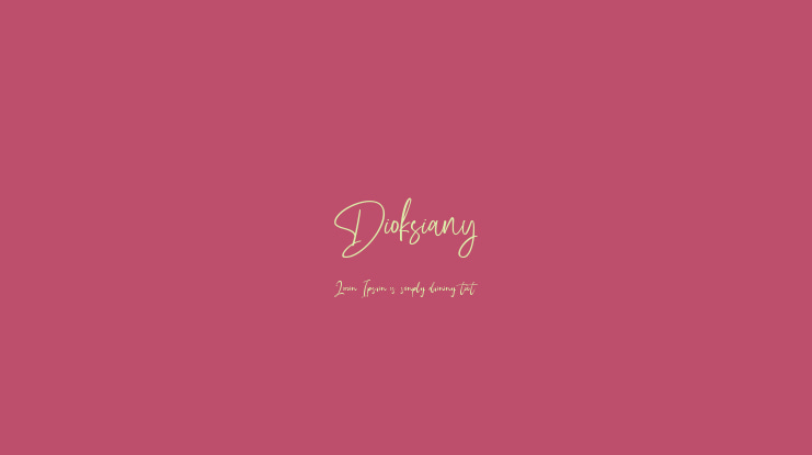 Dioksiany Font