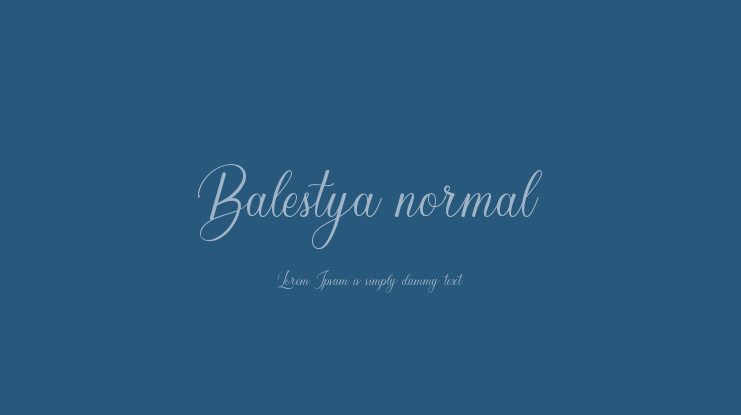 Balestya normal Font