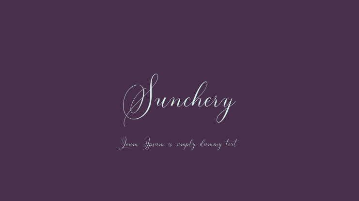 Sunchery Font