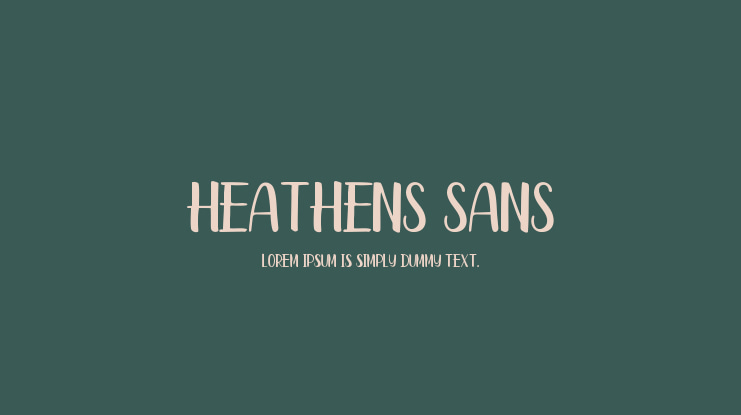 Heathens Sans Font Family