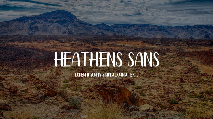 Heathens Sans Font Family