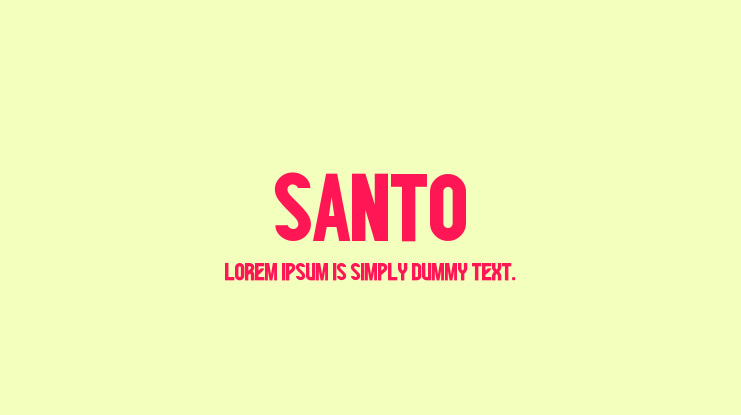 SANTO Font