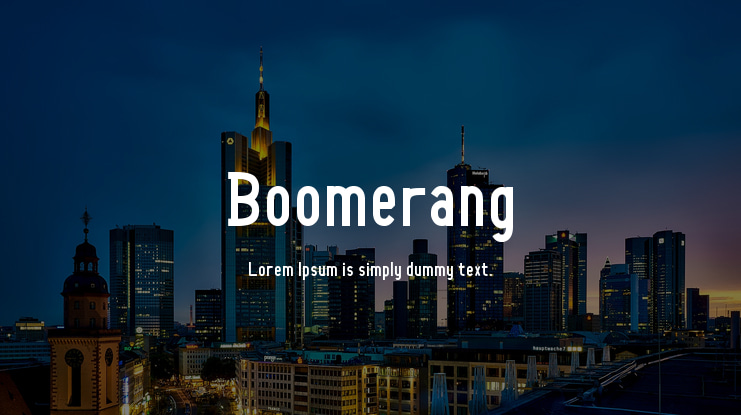 Boomerang Font