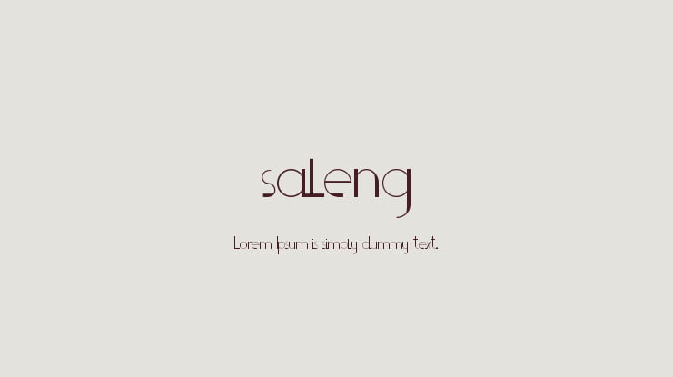 saleng Font